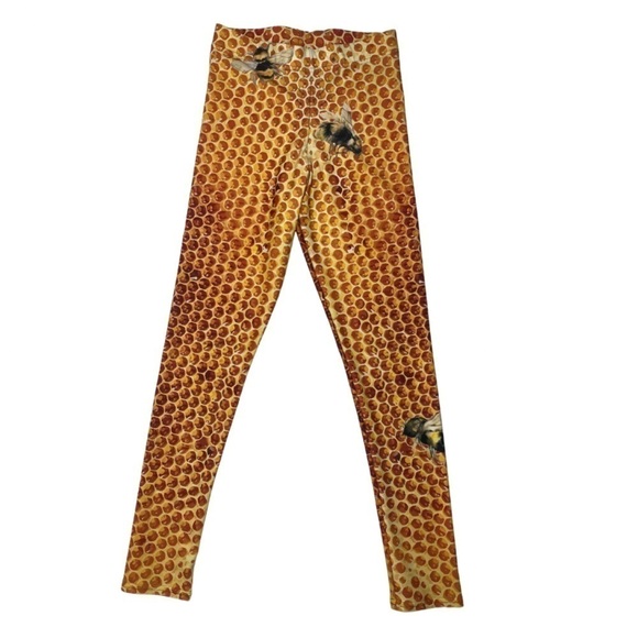 Moor Beehive Honeycomb EcoPoly Leggings Sz M - Picture 1 of 6